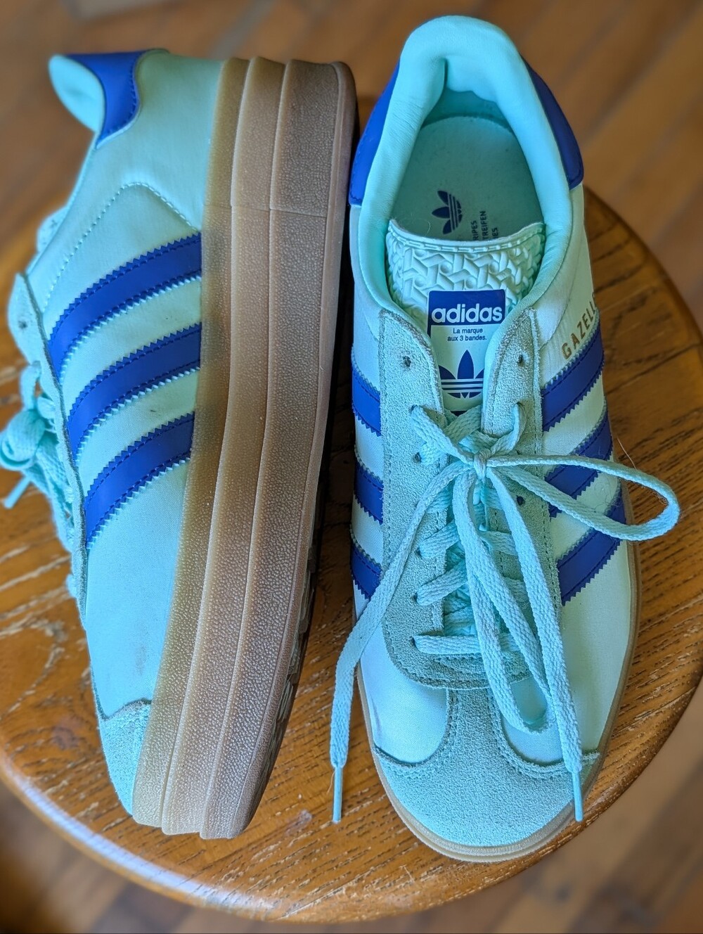 adidas Women's Light Blue and Royal Blue Sneakers - Picture 2 of 5